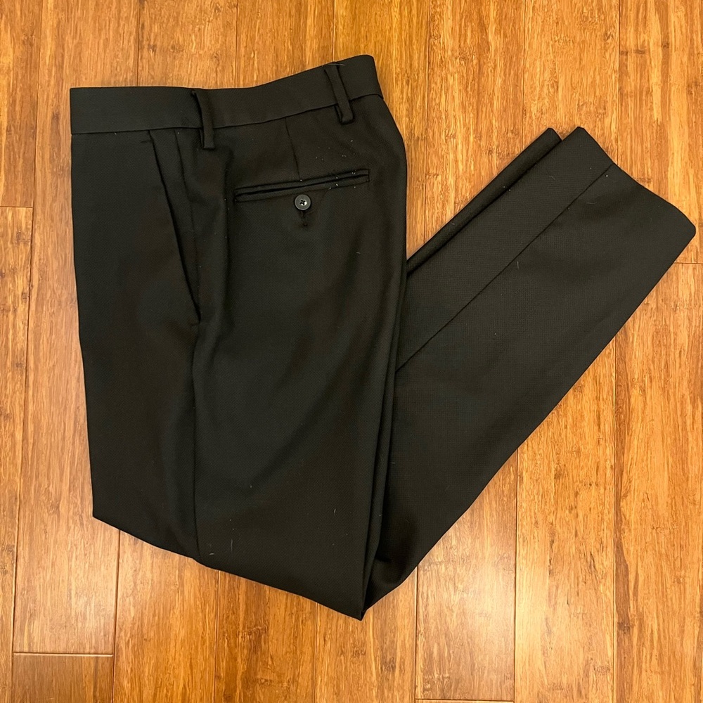 Men’s Perry Ellis Portfolio Black Dress Pants 32x30